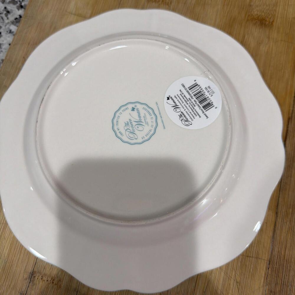New NWT Set Of Four the Pioneer Women Sweet Rose 8-7/8" Floral Salad Plates * - Picture 10 of 12